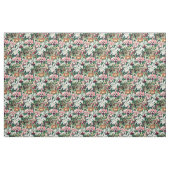 Weiß rosa Gelbgrün-Orchideenmuster Stoff (Yard (91,4 cm))