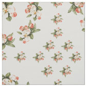 Weiß rosa Grün Modernes Blumenmuster Stoff (Muster)