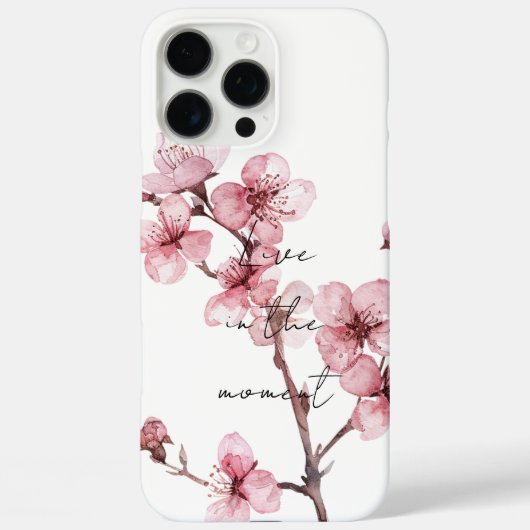 Weiß rosa Kirschblossom Bläserblüte Case-Mate iPhone Hülle (Rückseite)