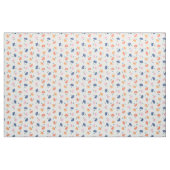 Weiß Rosa Orangenblütenmuster Stoff (Fat Quarter (45,7 x 55,9 cm))