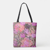 Weiß, Rosa, Rot, Pfannkuchen, Blume Tasche (Rückseite)