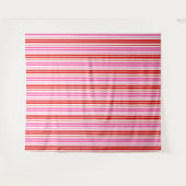 Weiß Rosa Rot Vertikale Streifen Design Wandteppich (Vorderseite (Horizontal))
