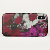 Weiß, Rosa und Rote Dianthus Case-Mate iPhone Hülle (Rückseite (Horizontal))