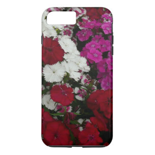 Weiß, Rosa und Rote Dianthus iPhone 8 Plus/7 Plus Hülle
