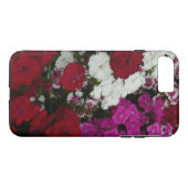 Weiß, Rosa und Rote Dianthus Case-Mate iPhone Hülle (Rückseite (Horizontal))