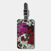 Weiß, Rosa und Rote Dianthus Gepäckanhänger (Vorderseite vertikal)