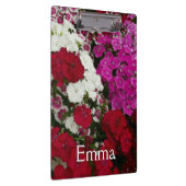 Weiß, Rosa und Rote Dianthus Klemmbrett (Rechts)