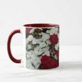 Weiß, Rosa und Rote Dianthus Tasse (Links)