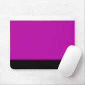 Weiß, Rosa und Schwarz Mousepad (Mit Mouse)