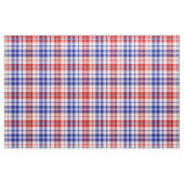 Weiß-Rot-Blau-Karo-Tartan-Design  Stoff (Fat Quarter (45,7 x 55,9 cm))