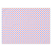 Weiß Rot Blau Punkte Design Tischdecke (Vorderseite (Horizontal))