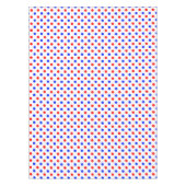 Weiß Rot Blau Punkte Design Tischdecke (Vorderseite)