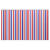 Weiß Rot Blau Streifen Muster Stoff (Yard (91,4 cm))