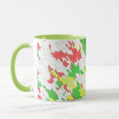 Weiß-Rot-Gelb-CHRISTMAS Tasse (Links)