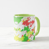 Weiß-Rot-Gelb-CHRISTMAS Tasse (VorderseiteRechts)