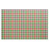 Weiß-Rot-Grün-Karo-Tartan-Design  Stoff (Yard (91,4 cm))
