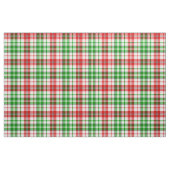 Weiß-Rot-Grün-Karo-Tartan-Design  Stoff (Fat Quarter (45,7 x 55,9 cm))