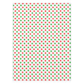 Weiß-Rot-Grün-Punkte-Design Tischdecke (Vorderseite)