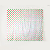 Weiß-Rot-Grün-Punkte-Design Wandteppich (Vorderseite (Horizontal))