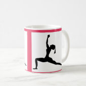 Weiß/Rot: Klassische Tasse/Kaffeebecher Kaffeetasse (VorderseiteRechts)