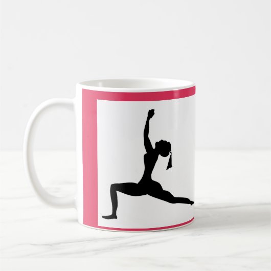 Weiß/Rot: Klassische Tasse/Kaffeebecher Kaffeetasse (Links)