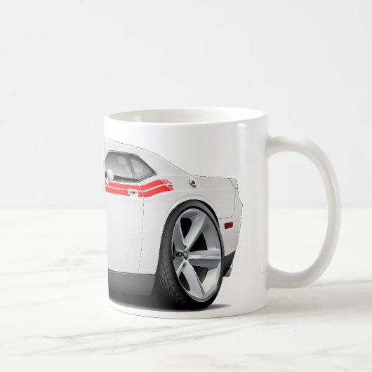 Weiß-Rotes Auto 2009-11 Herausforderer Kaffeetasse (Rechts)