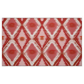 Weiß-rotes Ikat-Muster. Stoff (Fat Quarter (45,7 x 55,9 cm))