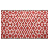 Weiß-rotes Ikat-Muster. Stoff (Yard (91,4 cm))