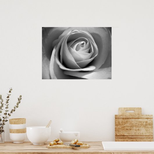 Weiß, S Cyr Poster (Küche)