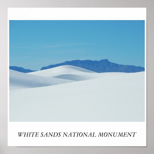 WEISS SANDS NATIONAL MONUMENT POSTER (Vorne)