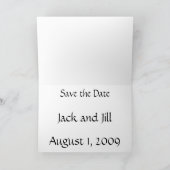 Weiß, Save the Date Ankündigung (Innenseite)