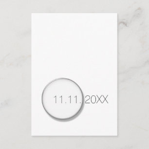 Weiß Save the Date Geburtstags Vip Einladung