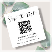 Weiß | SAVE THE DATE | QR Code Magnet