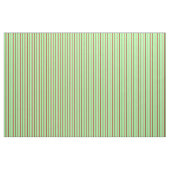 Weiß, Schokolade, Dunkelrot und grüne Linien Stoff (Yard (91,4 cm))