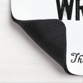 Weiß SCHREIBT Mousepad (Ecke)