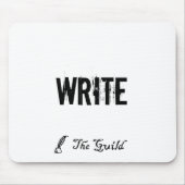 Weiß SCHREIBT Mousepad (Vorne)