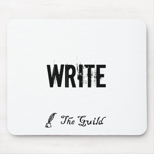Weiß SCHREIBT Mousepad (Vorne)