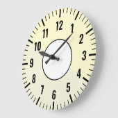 Weiß & Schwarz & Creme & Beige Uhr mit (neutral) (Winkel)