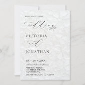 Weiß Schwarz in einem Eleganten Einladung (Vorderseite)