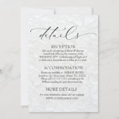Weiß Schwarz in einem Eleganten Einladung (Rückseite)