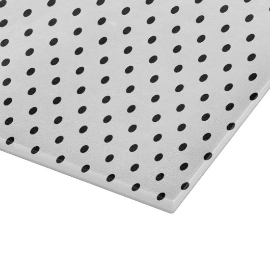 Weiß/schwarz Polka Dots Cutting Board Schneidebrett (Ecke)