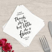 Weiß & Schwarz Script Klein aber fierce Shakespear Serviette