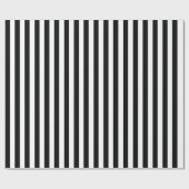 Weiß/Schwarz Streifen Geschenkpapier (Flach)