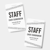 Weiß Schwarz VIP All Access Pass Personal Ausweis (Vorder- & Rückseite)