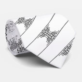 Weiß-schwarze Krawatte im Älteremo-Stil (Gerollt)