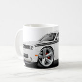 Weiß-Schwarzes Auto 2009-11 Herausforderer Kaffeetasse (Vorderseite Links)