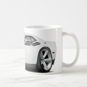 Weiß-Schwarzes Auto 2009-11 Herausforderer Kaffeetasse