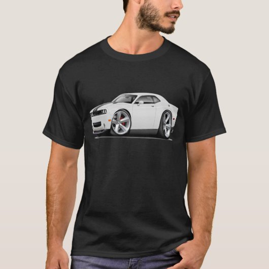 Weiß-Schwarzes Auto des Herausforderer-SRT8 T-Shirt (Vorderseite)