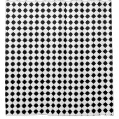 WEISS SCHWARZHEXAGON GEOMETRISCHES PATTER DUSCHVORHANG (Vorderseite)