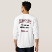 Weiß-Schweiss-Shirt Sweatshirt (Schwarz voll)